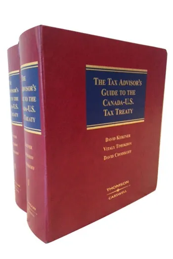 'The Tax Advisors’ Guide to The Canada-U.S. Tax Treaty' Book by David. Kerzner 'The Tax Advisors’ Guide to The Canada-U.S. Tax Treaty' Book by David. Kerzner